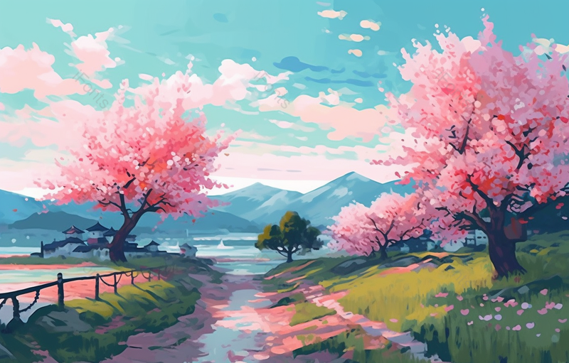 江南的春天水墨画,插画/手绘图,插画/手绘图库,插画/手绘图下载,插画/手绘